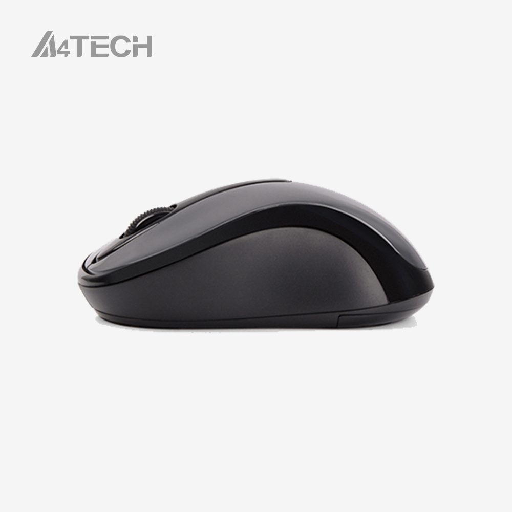 A4Tech G3-280NS 2.4G Optical Wireless Mouse, Silent Clicks, Glossy Grey