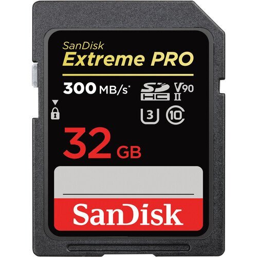 SanDisk Extreme Pro UHS-II 300MB/s SD Card 32GB,64GB