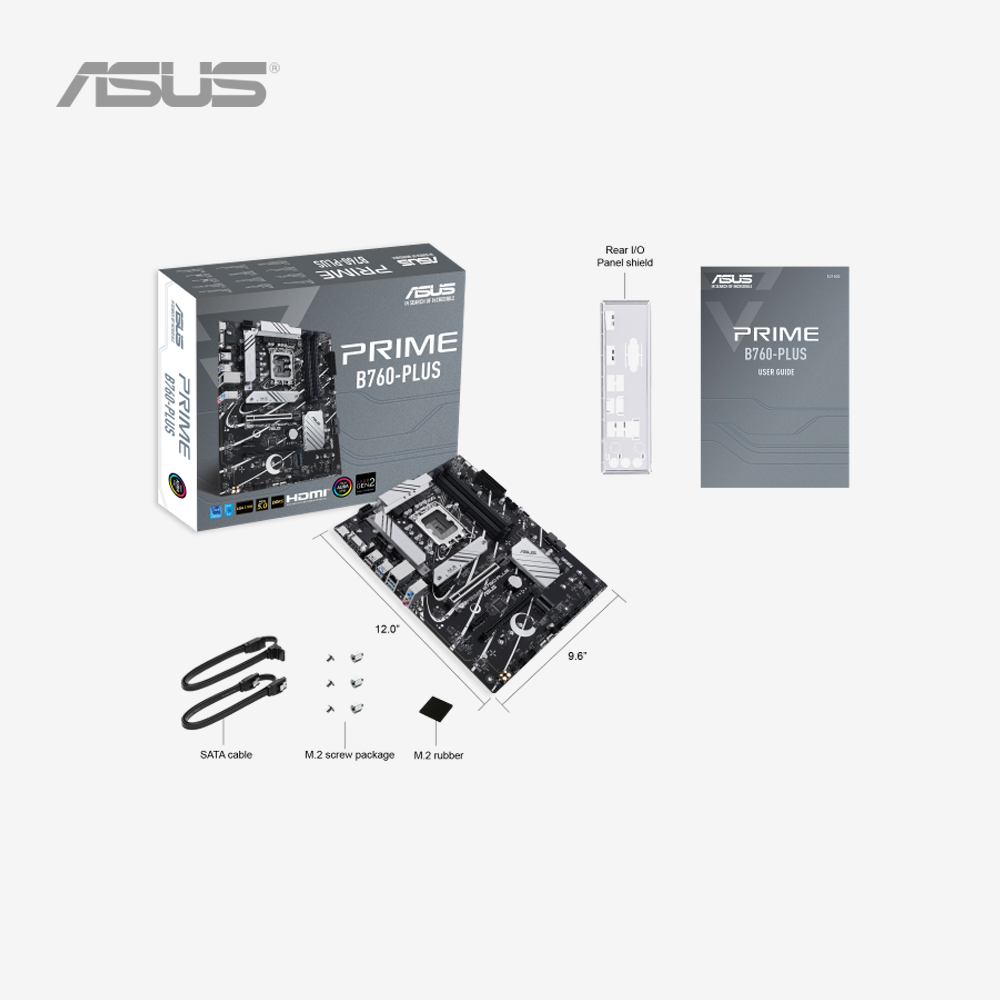 ASUS Prime B760-PLUS Intel B760 13th and 12th Gen LGA 1700 ATX Motherboard