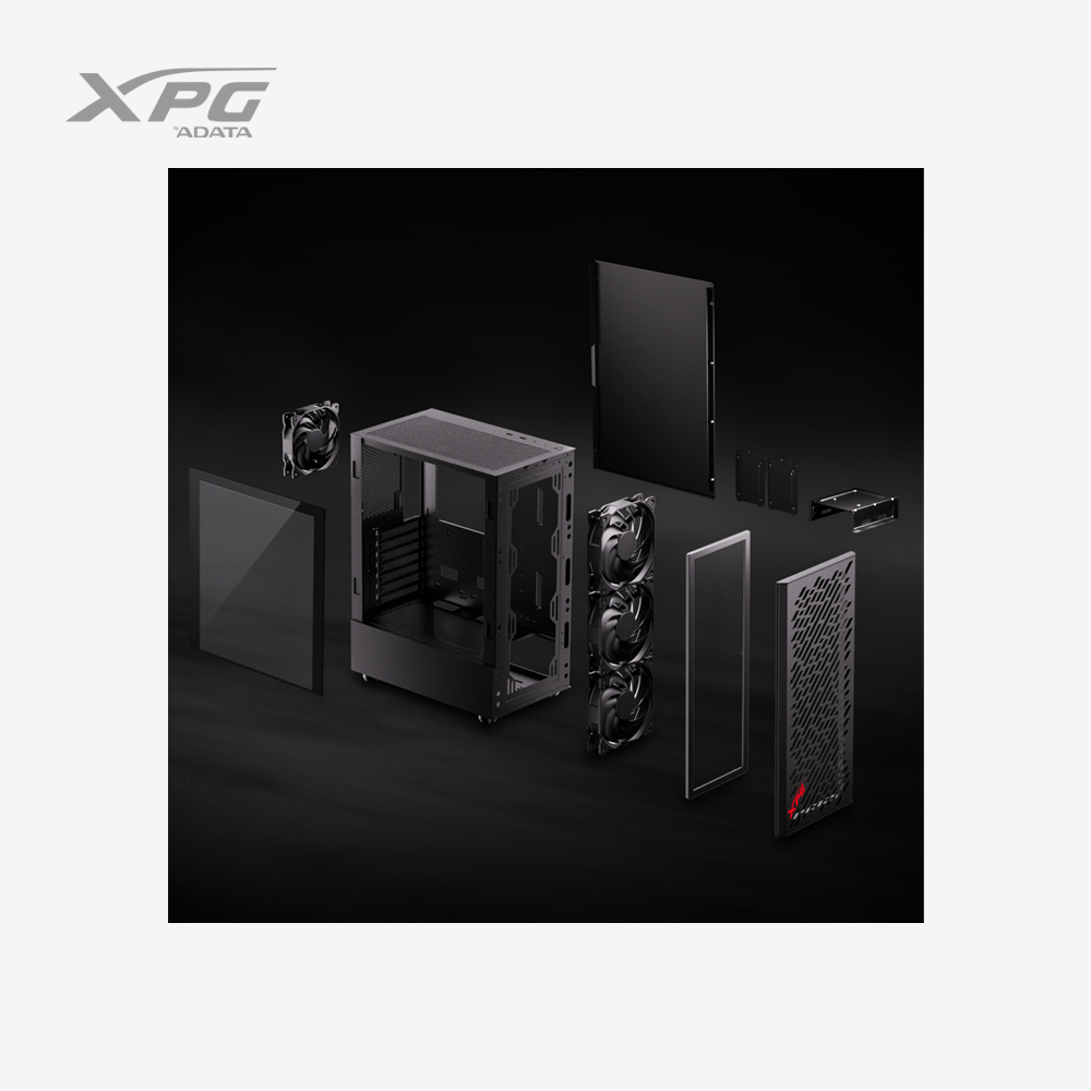 XPG VALOR AIR ATX Mid Tower Computer Case - Black