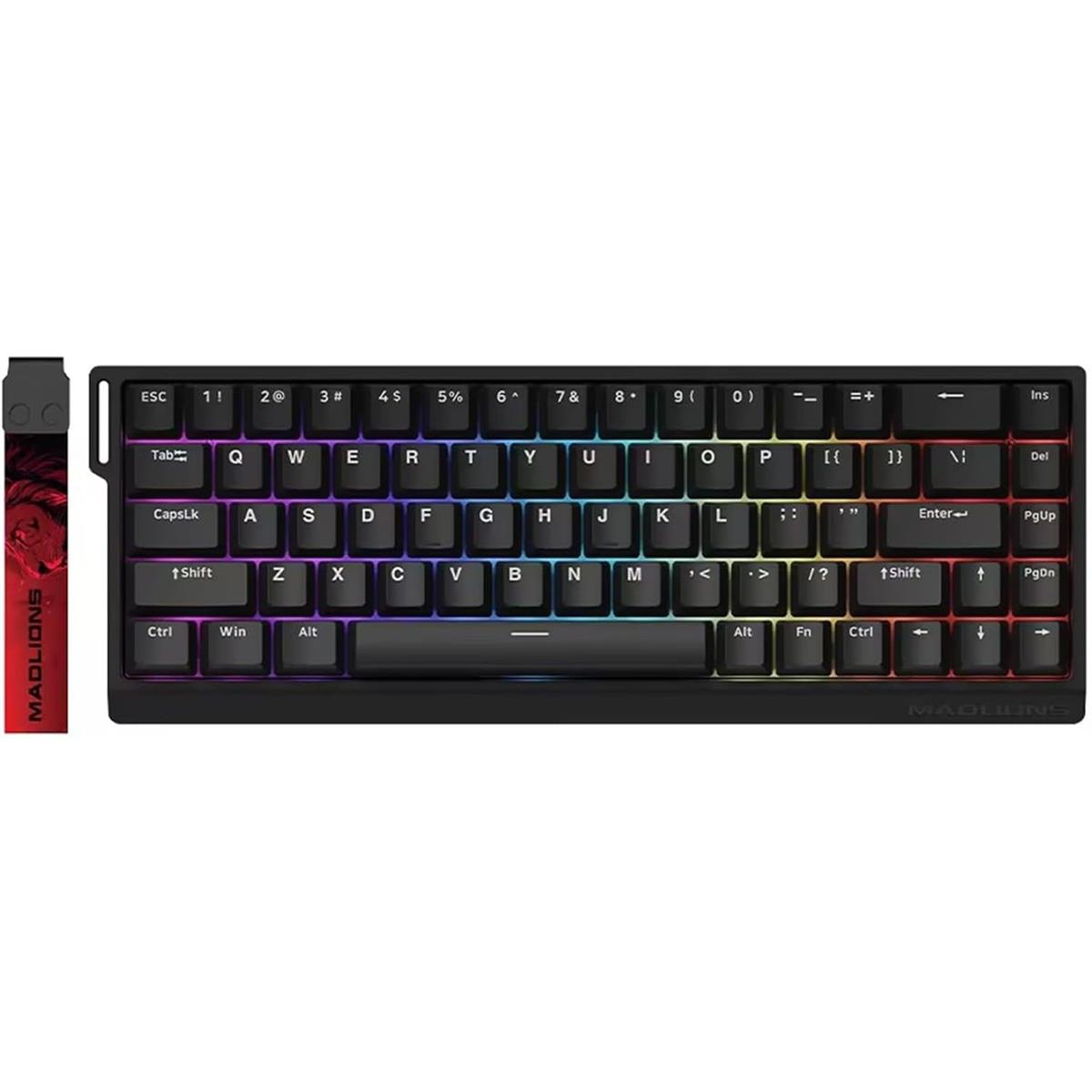 MadLions MAD68 HE RGB 60% Wired Magnetic Switch Gaming Keyboard (Black/White)