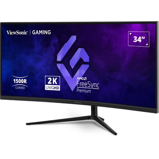ViewSonic VX3418C-2K 34″ 1440p HDR 180 Hz Curved Ultrawide Gaming Monitor