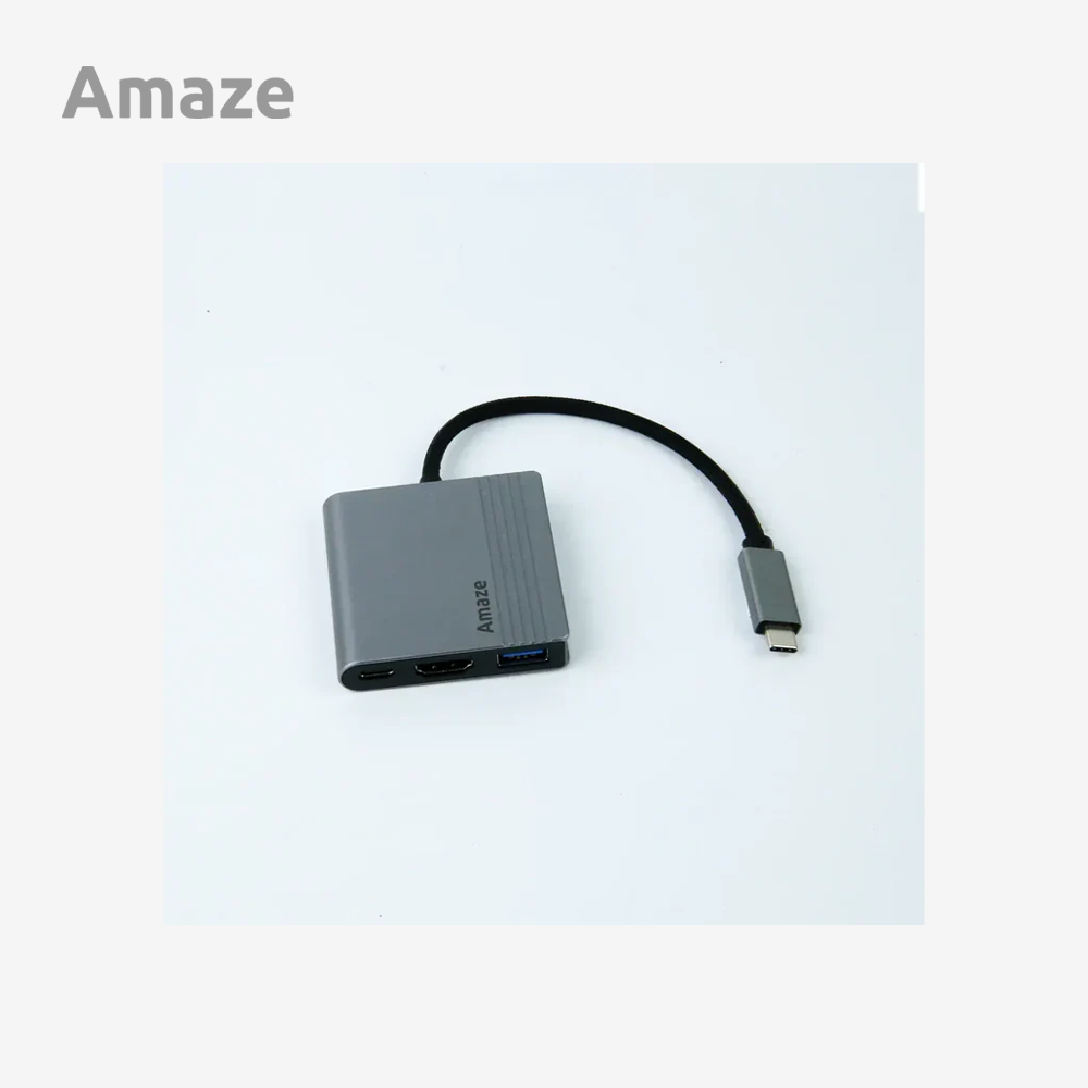 Amaze A320 Aluminum Alloy 3-in1 Multiport Hub