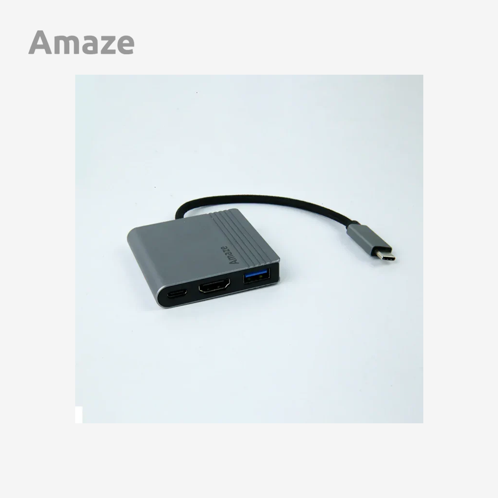 Amaze A320 Aluminum Alloy 3-in1 Multiport Hub