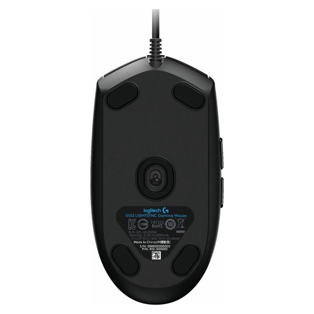 LOGITECH G102 GAMING MOUSE (BLACK)