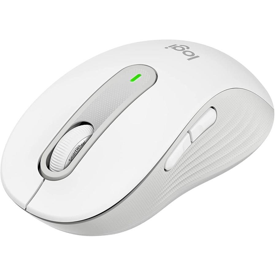Logitech M650 M Signature Wireless Mouse & Bluetooth Mouse - WHITE