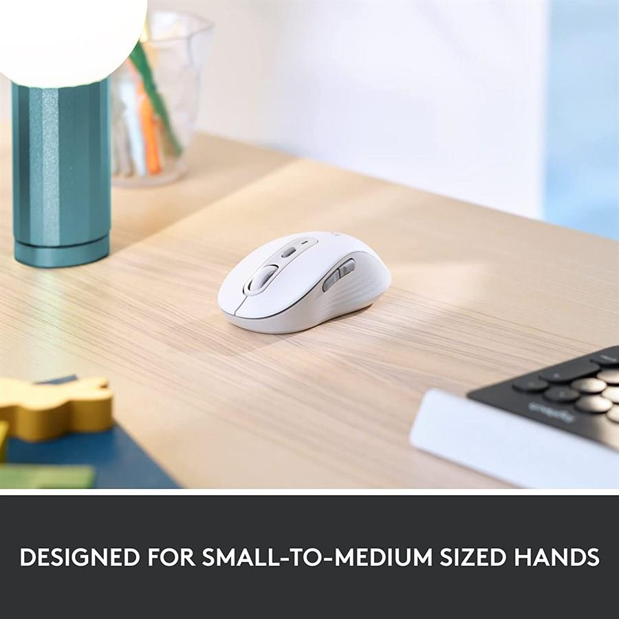 Logitech M650 M Signature Wireless Mouse & Bluetooth Mouse - WHITE