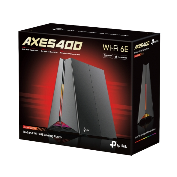 TP‑Link Archer GXE75 AXE5400 Tri‑Band Wi‑Fi 6E Gaming Router