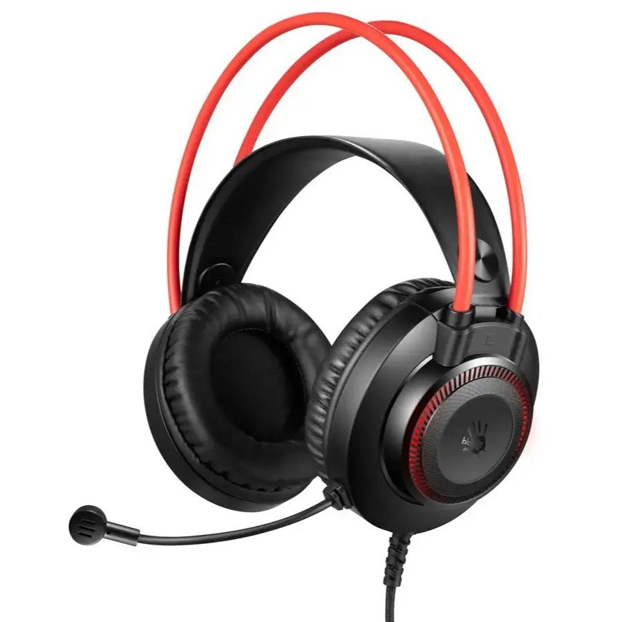 Bloody G200S RGB Wired Gaming Headset - Black+Red
