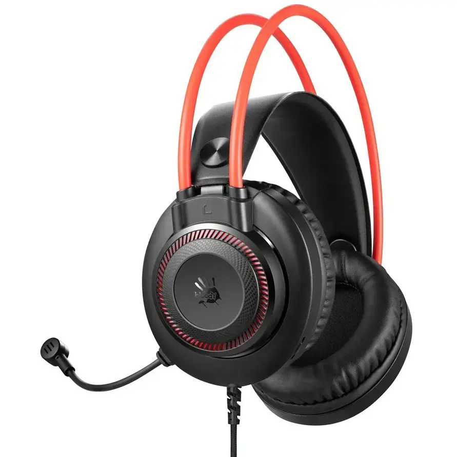 Bloody G200S RGB Wired Gaming Headset - Black+Red